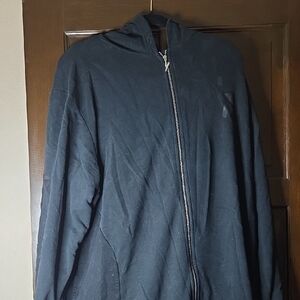 Men's Black Full-Zip Sweater